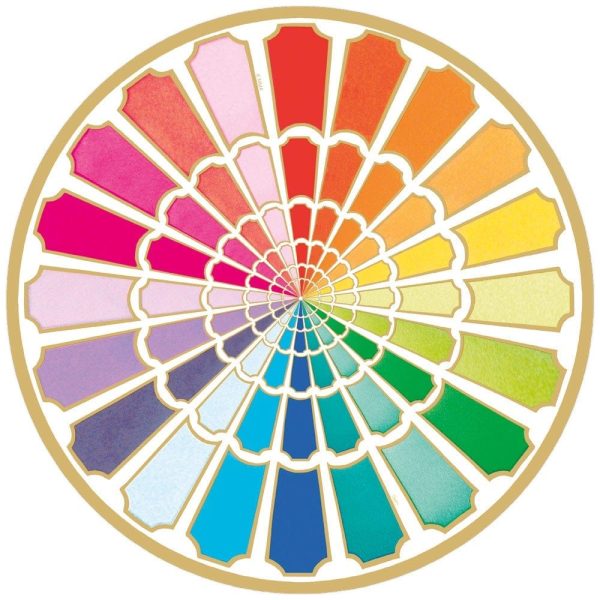 Color Wheel Round Cardstock Placemats - 12 pc. Online Sale