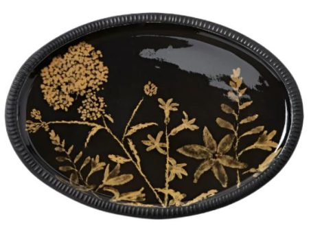 Hand-Painted Field Flower Tray - 11.5  x 15.75  Online