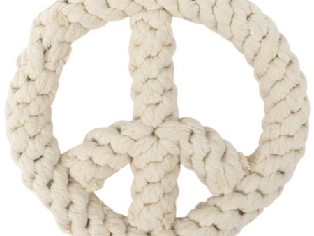 Harry Barker Cotton Rope Peace Sign Dog Toy on Sale