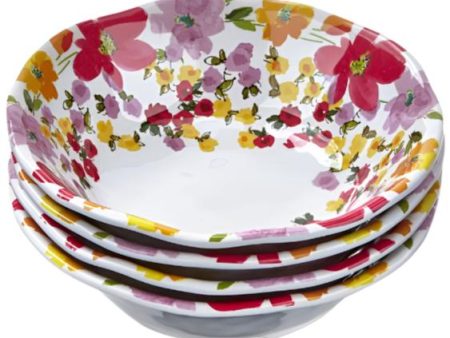 Springtime Floral Melamine Bowls - 4 pc. Discount