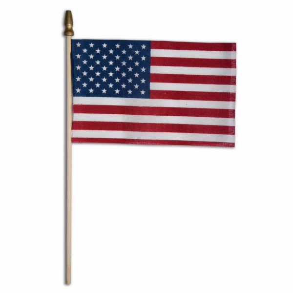 Miniature Polycotton USA Stick Flags Hot on Sale