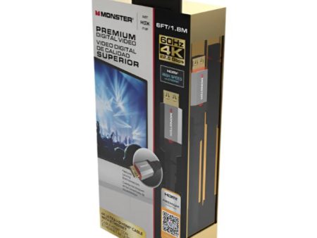 Monster 4K Ultra HD Gold-Plated HDMI Cable w  Ethernet Online Hot Sale