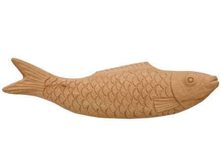 Hand-Carved Wood Fish Figure - 9.25  Discount