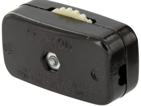 Leviton 6A Lamp Cord Switch (Brown) Supply