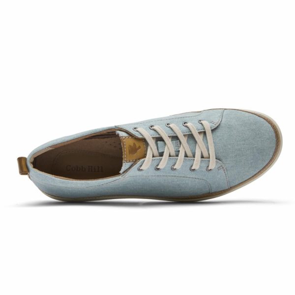 Cobb Hill BAILEE SNEAKER MINERAL BLUE CANVAS ECO WR For Cheap