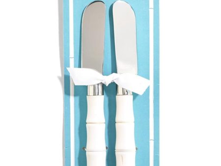 Porcelain Faux Bamboo Handle Spreading Knives - 2 pc. Sale