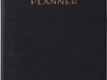 2024-2025 Medium Bound Planner 6x8  - Planner Black Hot on Sale