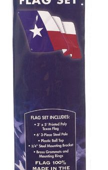 Complete Polycotton Texas State Flag & Angle-Mount Steel Flagpole Kit - 6  Online