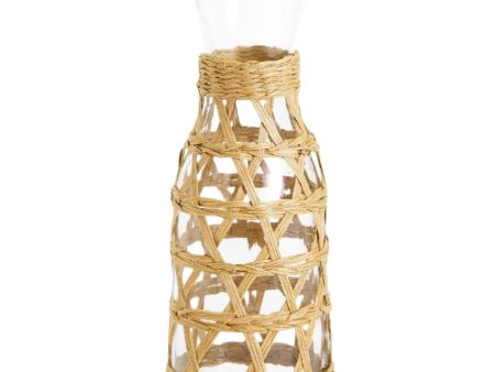 Hand-Woven Paper Yarn Lattice Carafe - 32 oz. Online Hot Sale