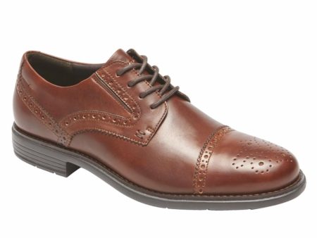 Rockport Men TOTAL MOTION CLASSIC DRESS CAP TOE NEW BROWN Online Hot Sale