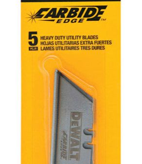 DeWalt Carbide Edge Heavy Duty Utility Blades - 5 pc. Online Sale