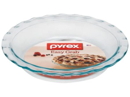 Pyrex Oven-Safe Glass Pie Plate - 9.5  For Discount