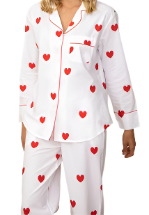 Printfresh Queen of Hearts Long Pajama Set Supply