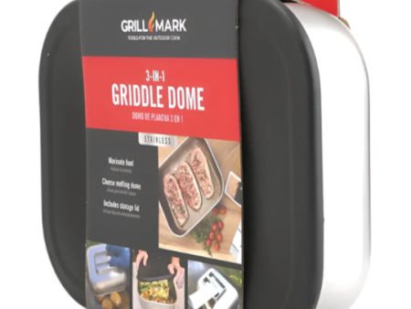 Grill Mark 3-in-1 Stainless Steel Griddle Dome Cheap