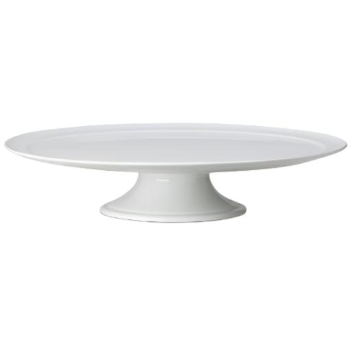 Whiteware Pedestal Cake Plate - 14  Fashion