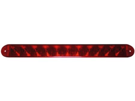 LED Low-Profile Stop Turn AND ID Bar - RED - Clear or Red Lens: 4-wire Hot on Sale