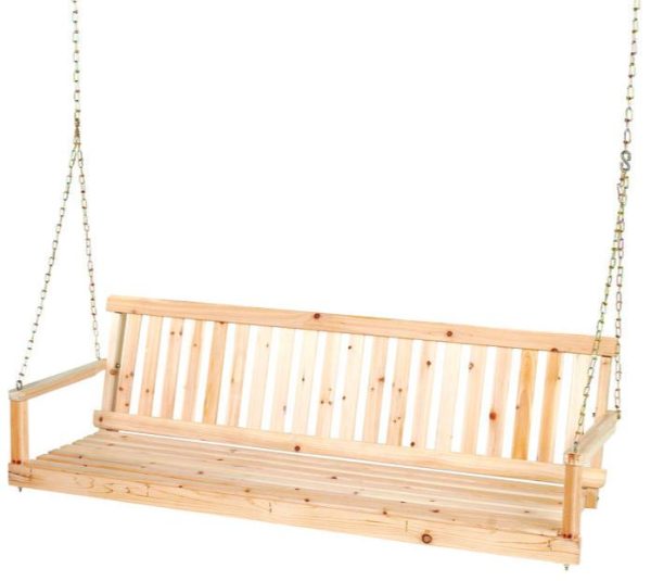 Jack-Post Unfinished Wood Porch Swing (Two Seater) - 5  For Cheap