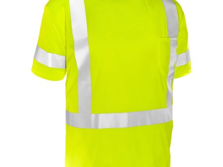 ML KISHIGO Economy Class 3 Short Sleeve T-Shirt, Lime Cheap