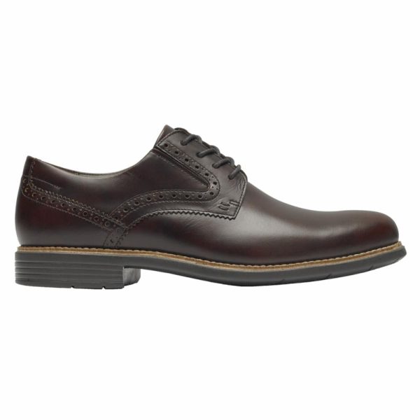 Rockport Men TOTAL MOTION CLASSIC DRESS PLAIN TOE TOBACCO For Discount