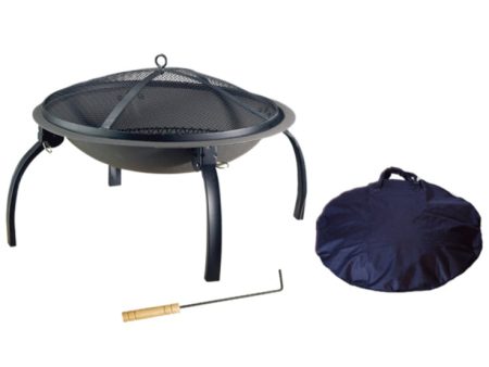 Living Accents Portable Steel Fire Pit - 34  Hot on Sale