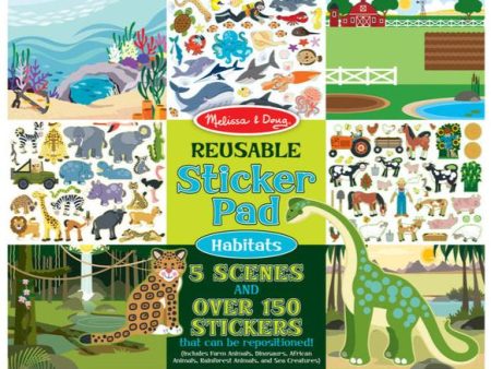 Animal Habitats  Reusable Sticker Pad - 150 pc. For Cheap