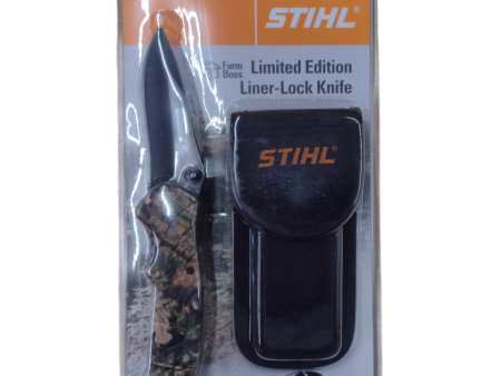 Stihl Limited Edition Farm Boss Camo Liner-Lock Knife - 3  Sale