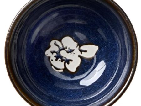 Blue Reactive Glaze Stoneware Cottage Dip Bowl - 3  Online Sale