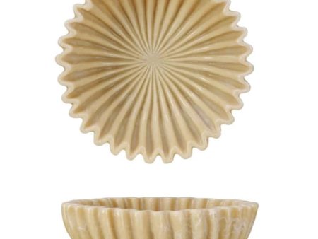 Decorative Resin Pleated Bowl For Cheap