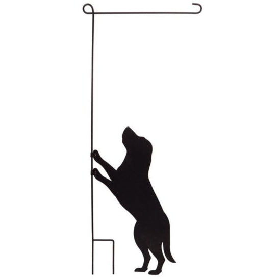 Jumping Dog Metal Garden Flag Stand - 44   Online