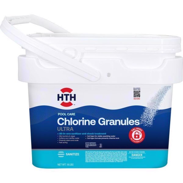 HTH Granulated Pool Chlorine - 18 lb. on Sale