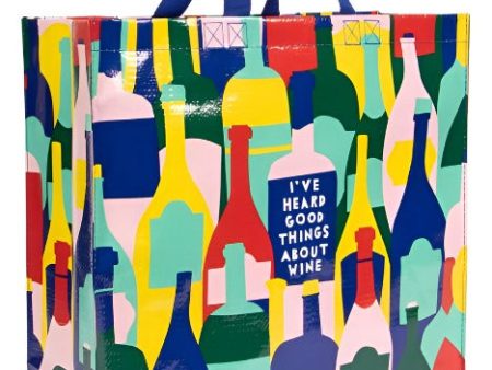 Blue Q  I ve Heard Good Things About Wine  Grocery Tote Hot on Sale