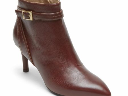 Rockport Women TOTAL MOTION ARIAHNNA STITCH BOOTIE BROWN Supply